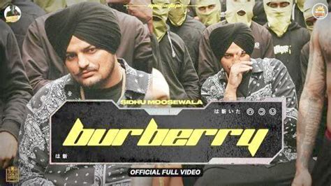 sidhu moose wala burberry lyrics